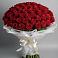 Букет 101 Красная роза Блэк Мэджик в Уве