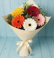 Букет цветов из:  Герберы в Уве