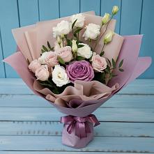 Букет цветов из:  Розы и Лизиантусы #REPLACE_PRED# Уве