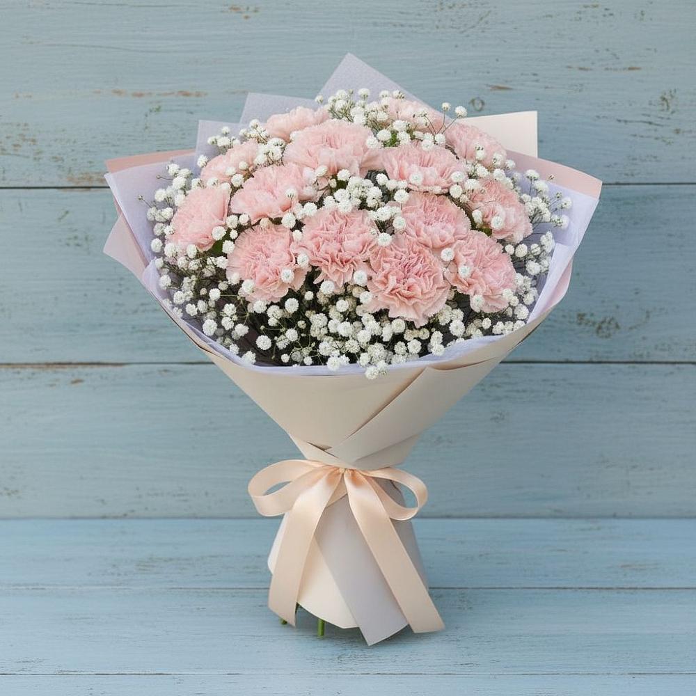 Букет цветов из: Гвоздики в Уве