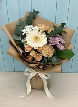 Букет цветов из:  Герберы и Хризантемы в Уве