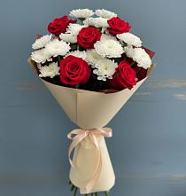 Букет цветов из:  Розы и Хризантемы в Уве