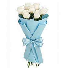 Букет 7 белых роз Проуд в Уве