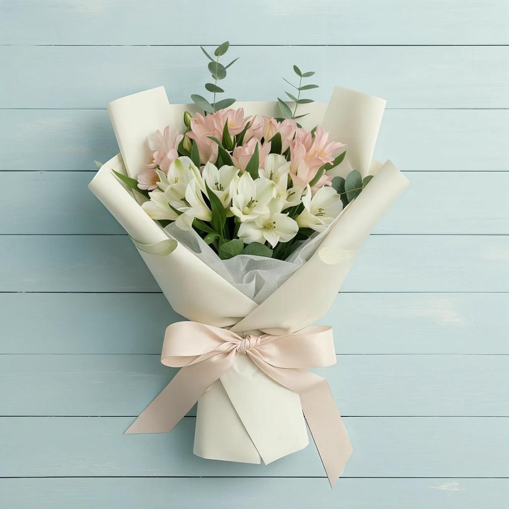 Букет цветов из: Альстромерии в Уве