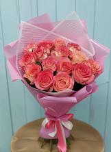 Букет 15 Розовых роз Равель в Уве