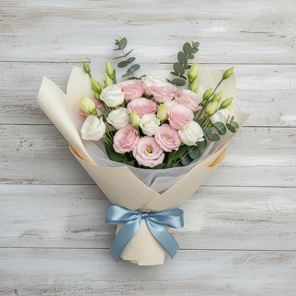 Букет цветов из: Лизиантусы в Уве